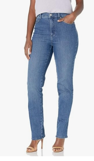 Picture of Cropped Jeans for Women Wide Leg High Waisted Denim Pants Trendy